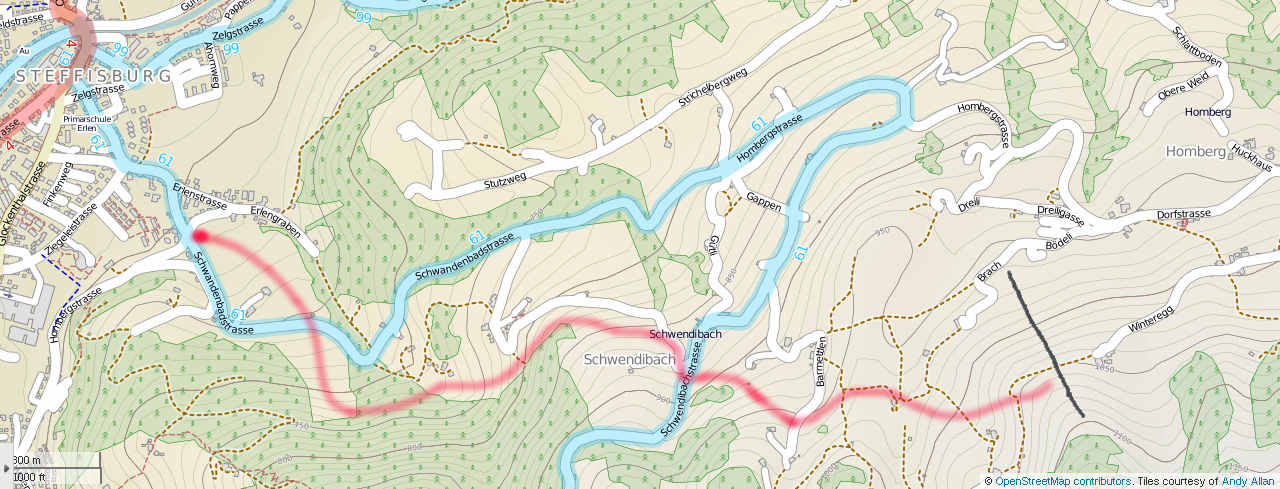 Abfahrt Homberg Steffisburg